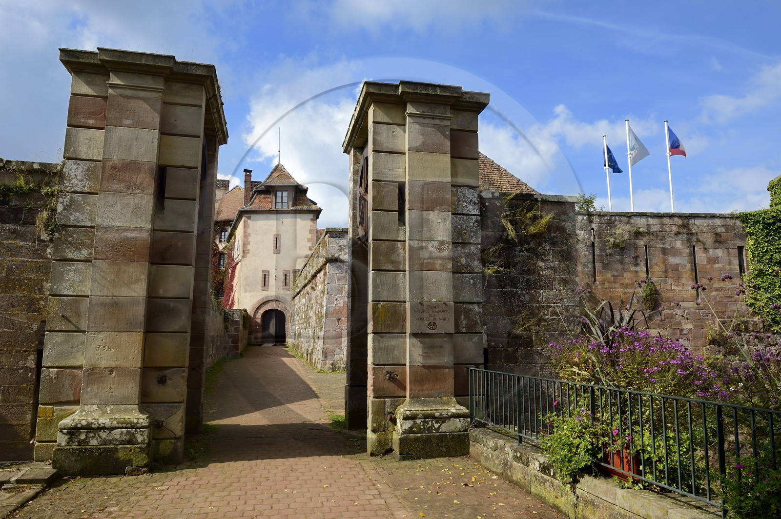 France, Bas-Rhin, La Petite Pierre, the castle, Park House and head office of the parc regional des Vosges du nord (Northern Vosges Regional Natural Park)