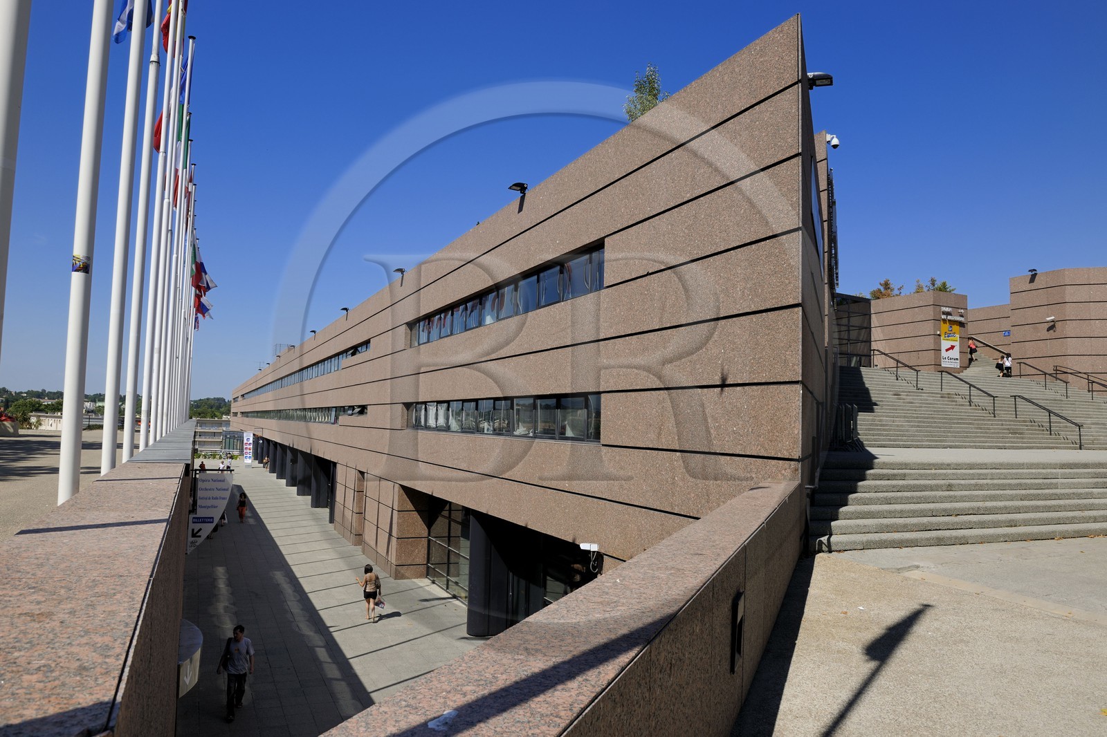 France, Hérault (34), Montpellier, le Corum de l'architecte Claude Vasconi France, Hérault (34), Montpellier, le Corum de l'architecte Claude Vasconi