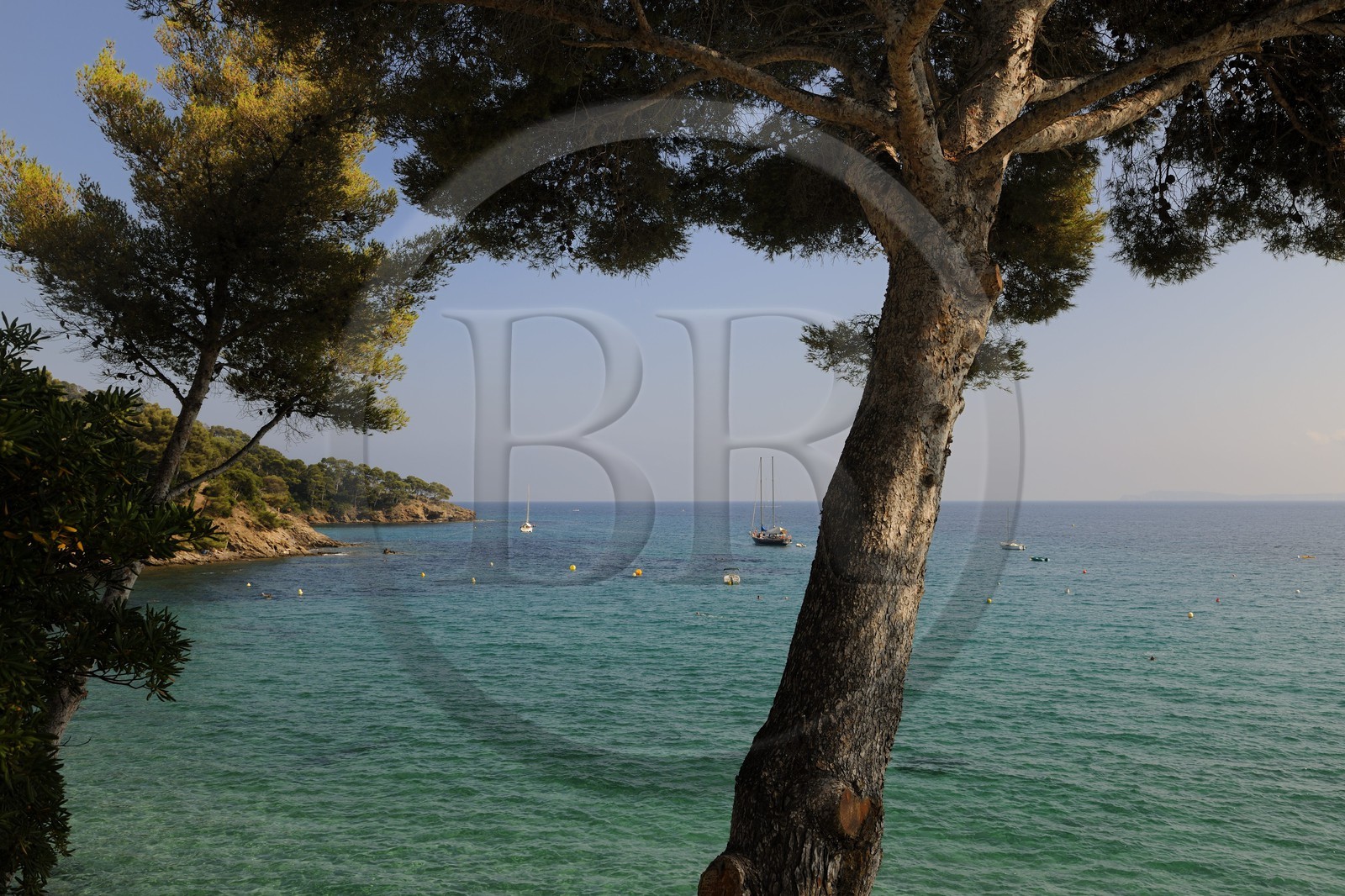 France, Var (83), côte des Maures à Le Rayol-Canadel-sur-Mer