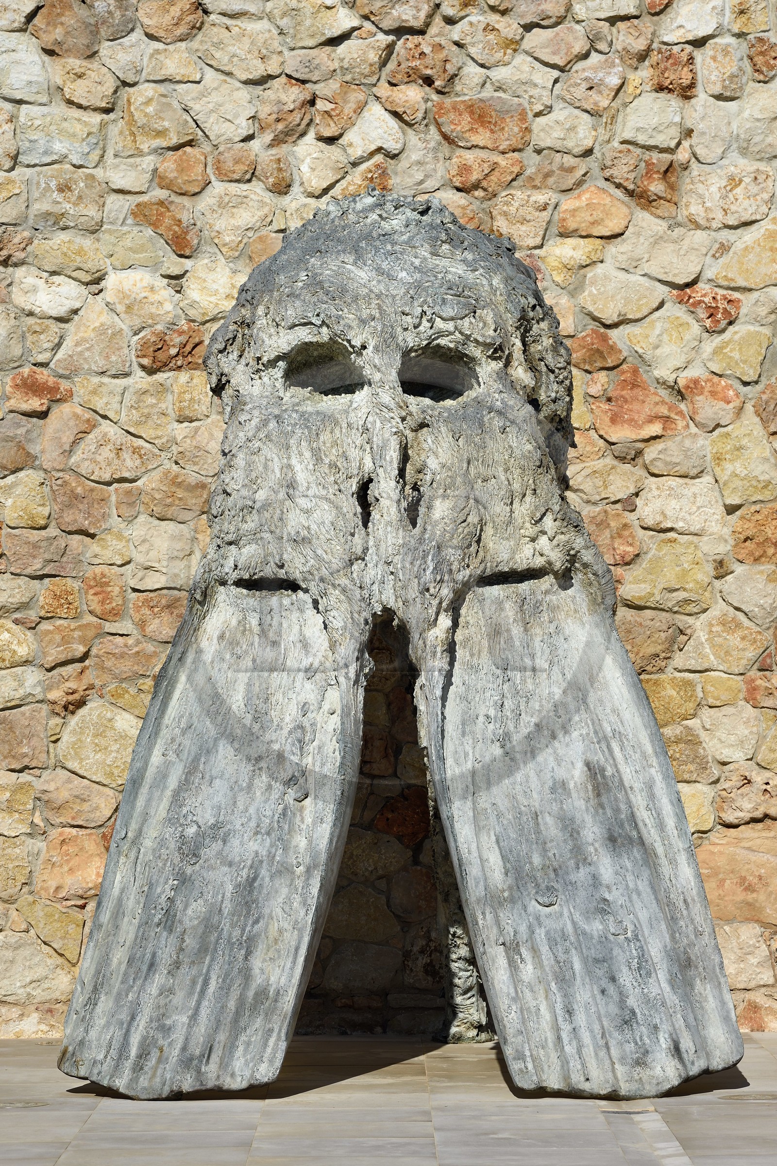 France, Var (83), Iles d'Hyères, parc national de Port Cros, Ile de Porquerolles, la Fondation Carmignac, Alicastre oeuvre de Miguel Barcelo