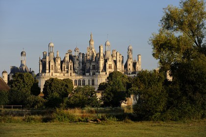 France, Loir et Cher (41), Vallée de la Loire classée Patrimoine Mondial de l' UNESCO, château de Chambord