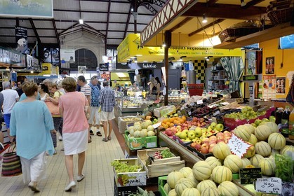 France, Aude, Narbonne, the covered market