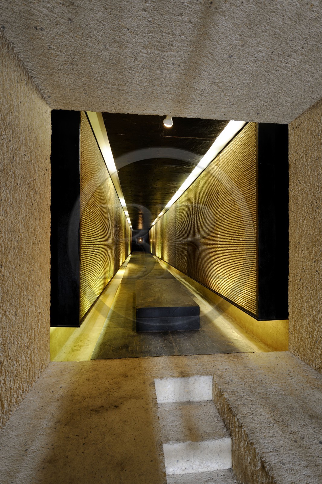 France, Paris (75), Ile de la Cité, Mémorial des martyrs de la Déportation, la galerie des lumières France, Paris (75), Ile de la Cité, Mémorial des martyrs de la Déportation, la galerie des lumières