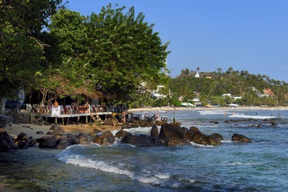 Sri Lanka, Province du Sud, Matara (district), Weligama, plage de Mirissa