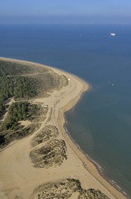 France, Charente-Maritime (17), Ile d'Oléron, pointe des Saumonards (vue aérienne)