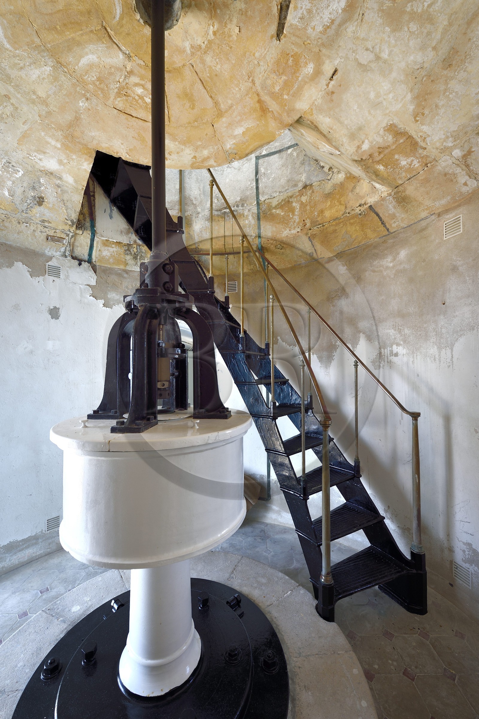 France, Var (83), Iles d'Hyères, Parc national de Port Cros, Ile du Levant, zone militaire, le phare du Titan