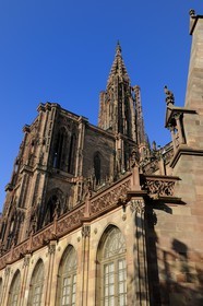 France, Bas-Rhin (67), Strasbourg, la cathédrale Notre-Dame