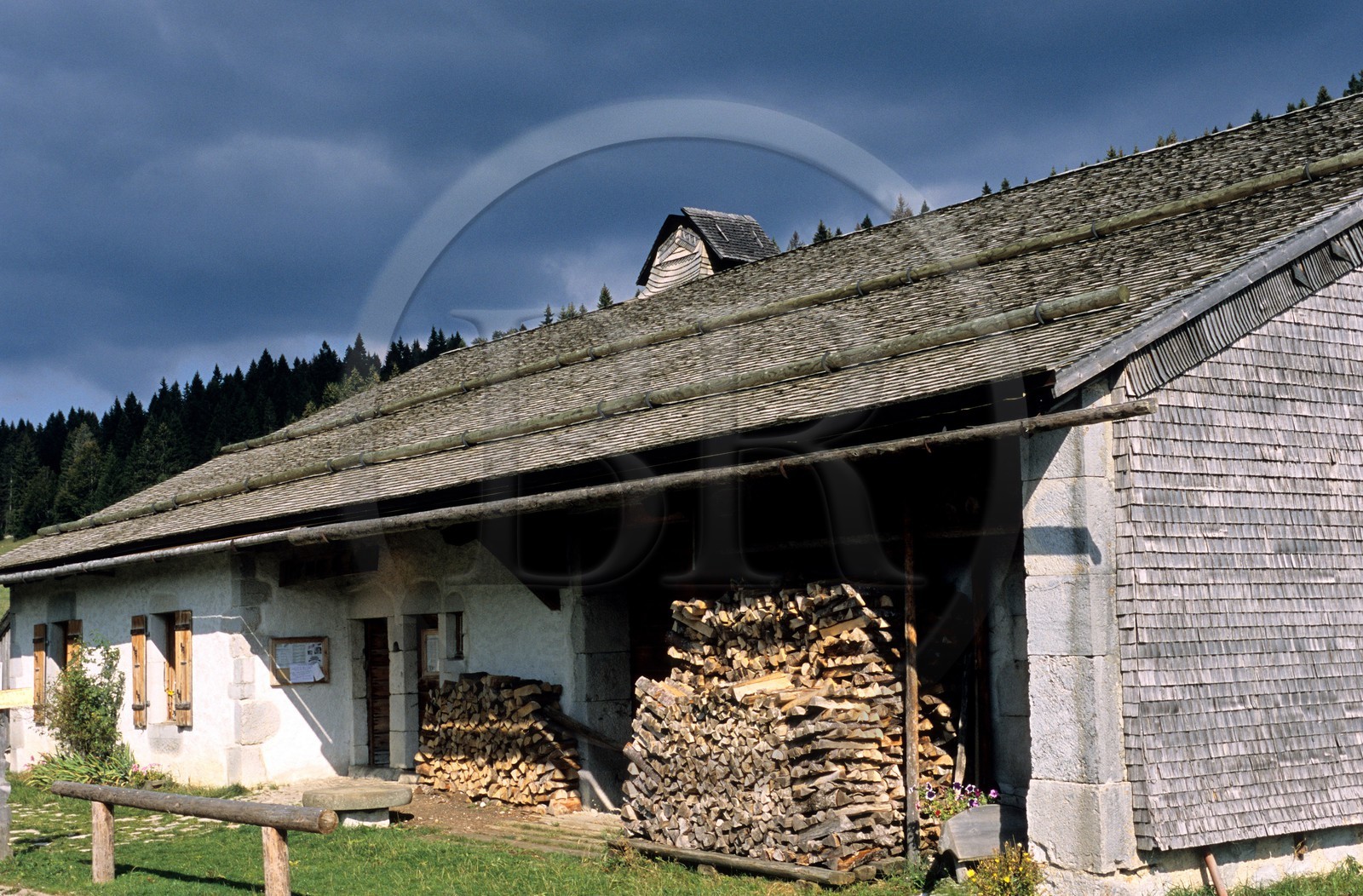 France, Doubs, La Combe des Cives, maison Michaud ecomuseum (farm from the 17th century)