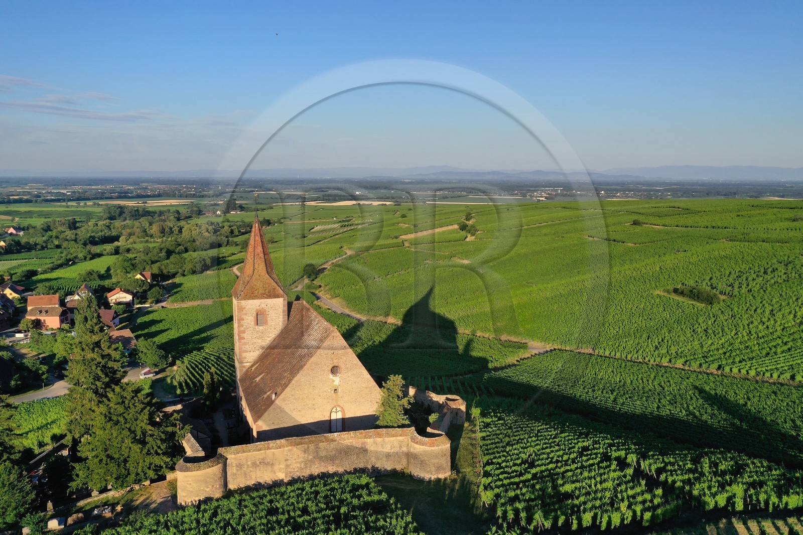 France, Haut-Rhin (68), Route des vins d'Alsace, Hunawihr, labellis