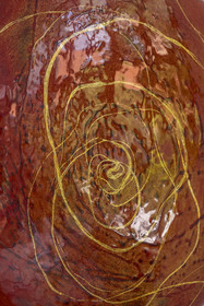 France, Hauts-de-Seine, Colombes, work of the french artist and lacquerer Isabelle Emmerique in her studio