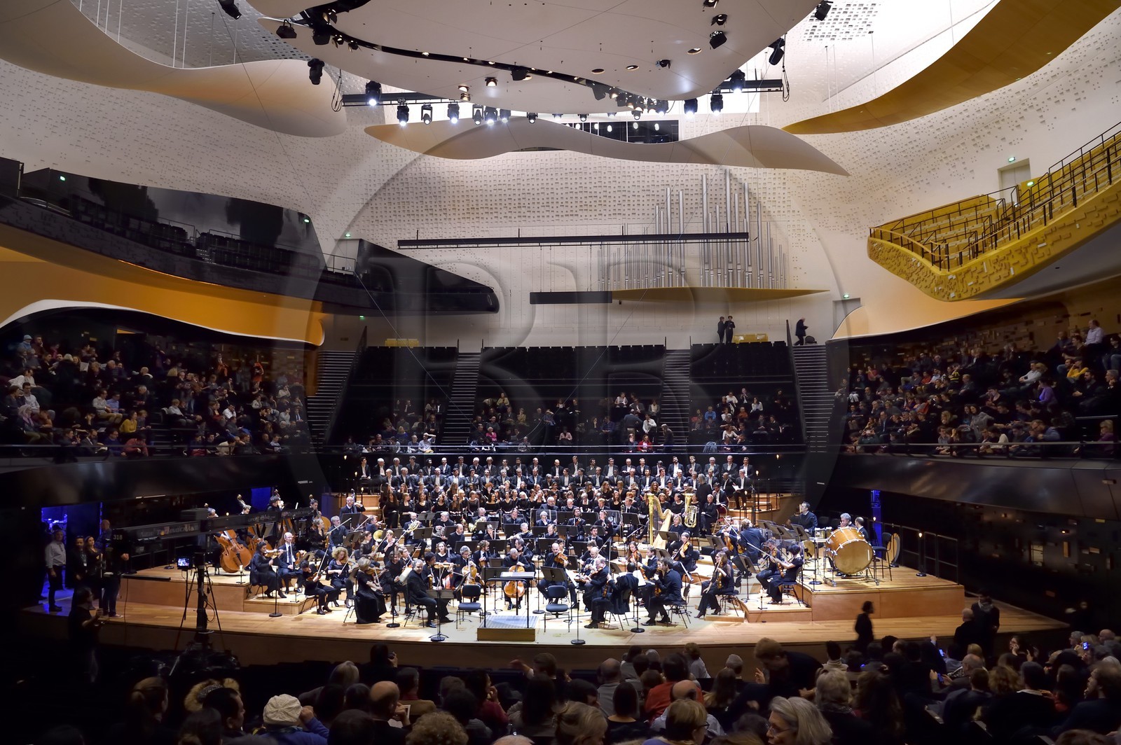 France, Paris (75), Le Philarmonie de Paris de l'architecte Jean Nouvel