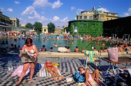 Hungary, Budapest (Pest), the famous Szechenyi baths