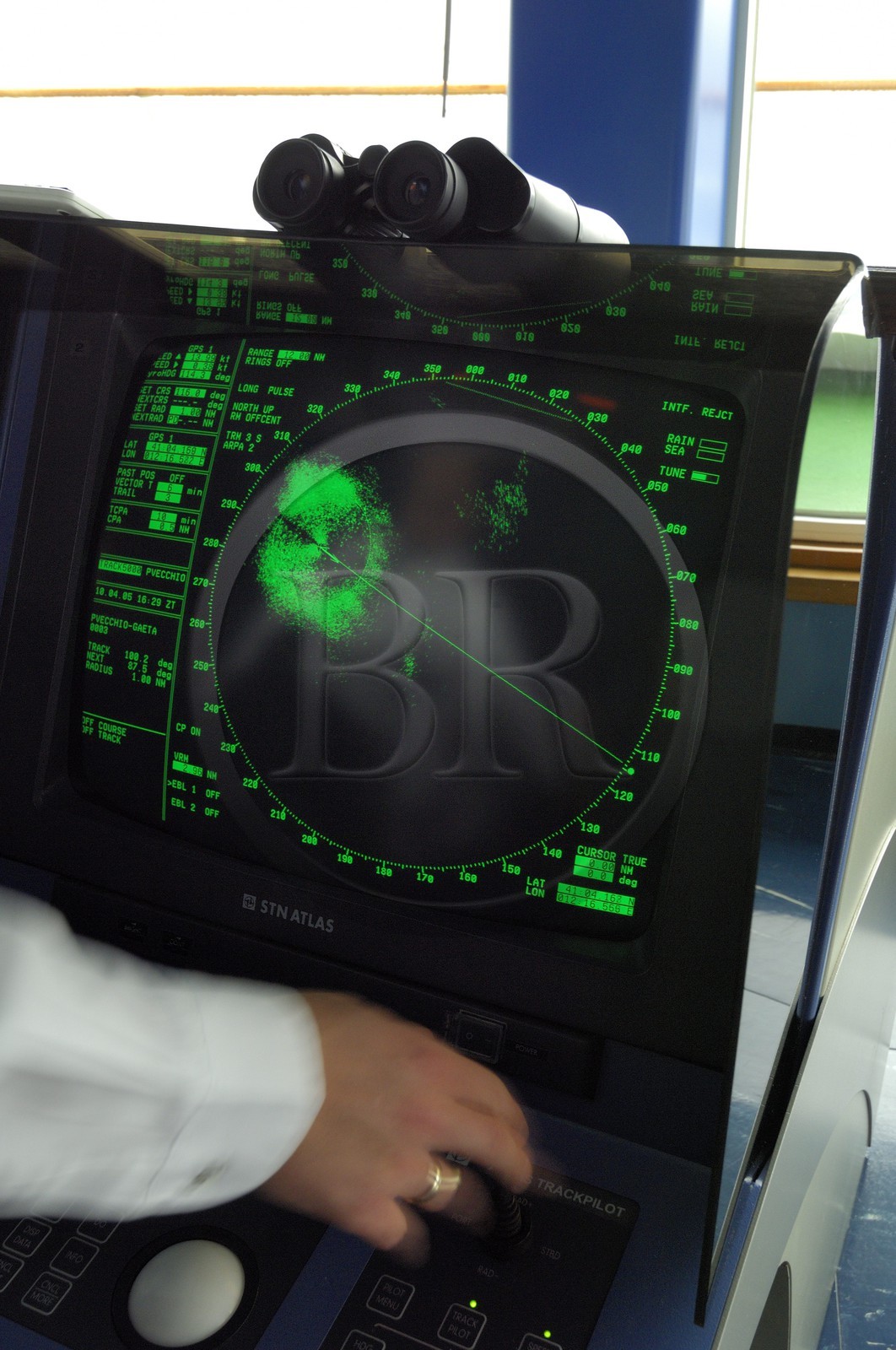 Italy, cruise aboard the Silvershadow ship of the company Silversea, the control room, radar