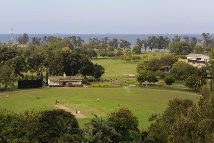 Tanzania, Dar es-Salaam, cricket ground and golf by the sea
