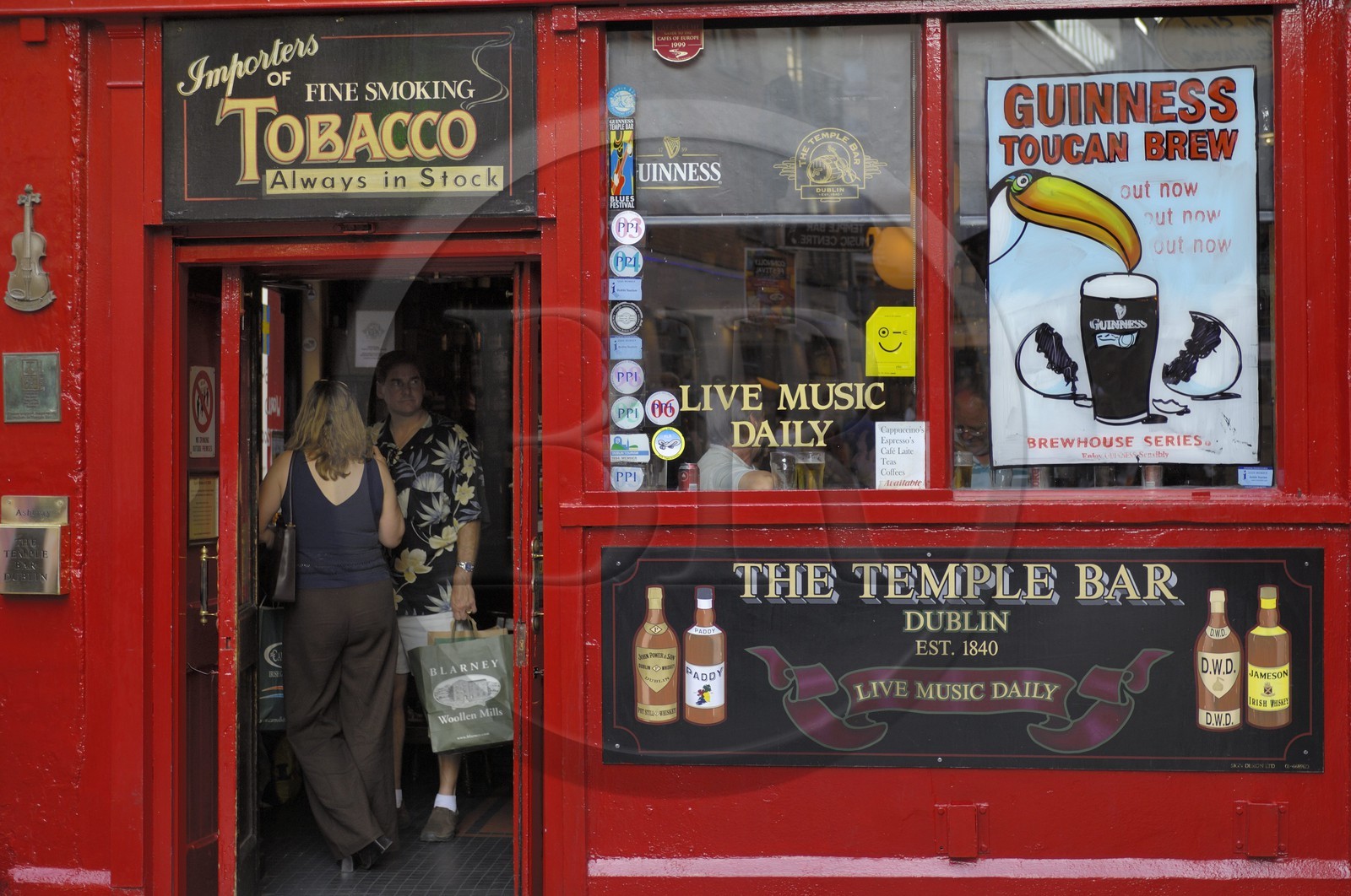 Irlande, Dublin, quartier de Temple Bar