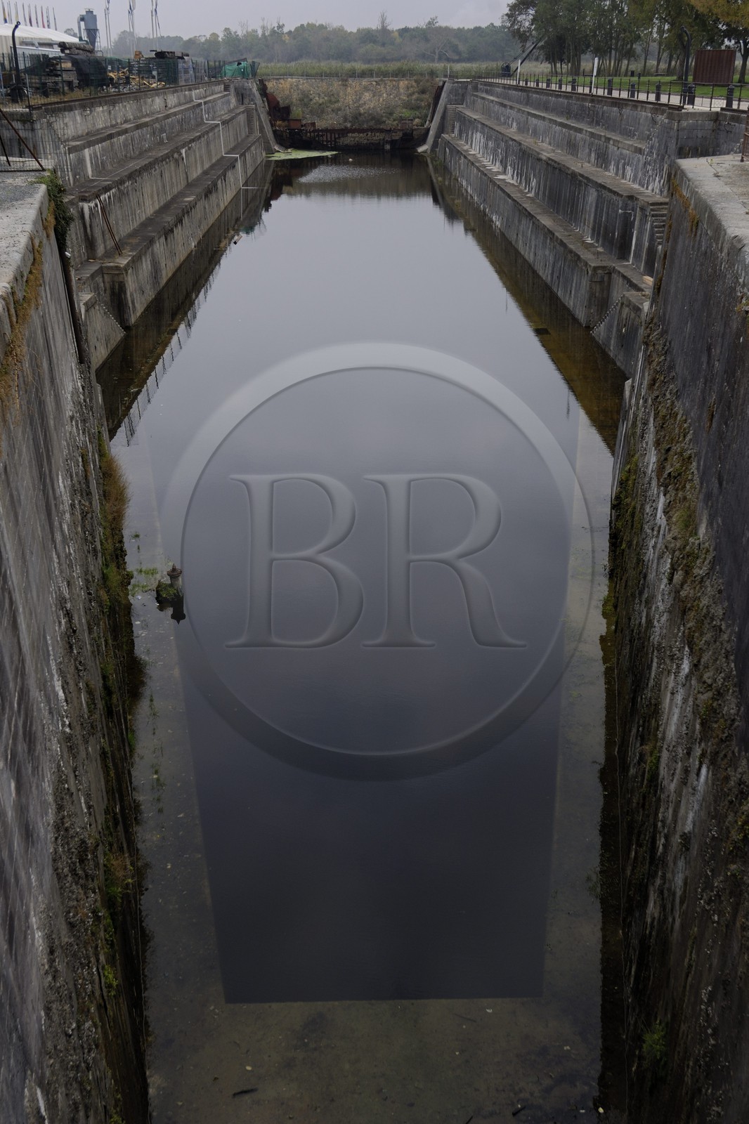 France, Charente-Maritime (17), Rochefort, le quartier de l'Arsenal, forme de Radoub