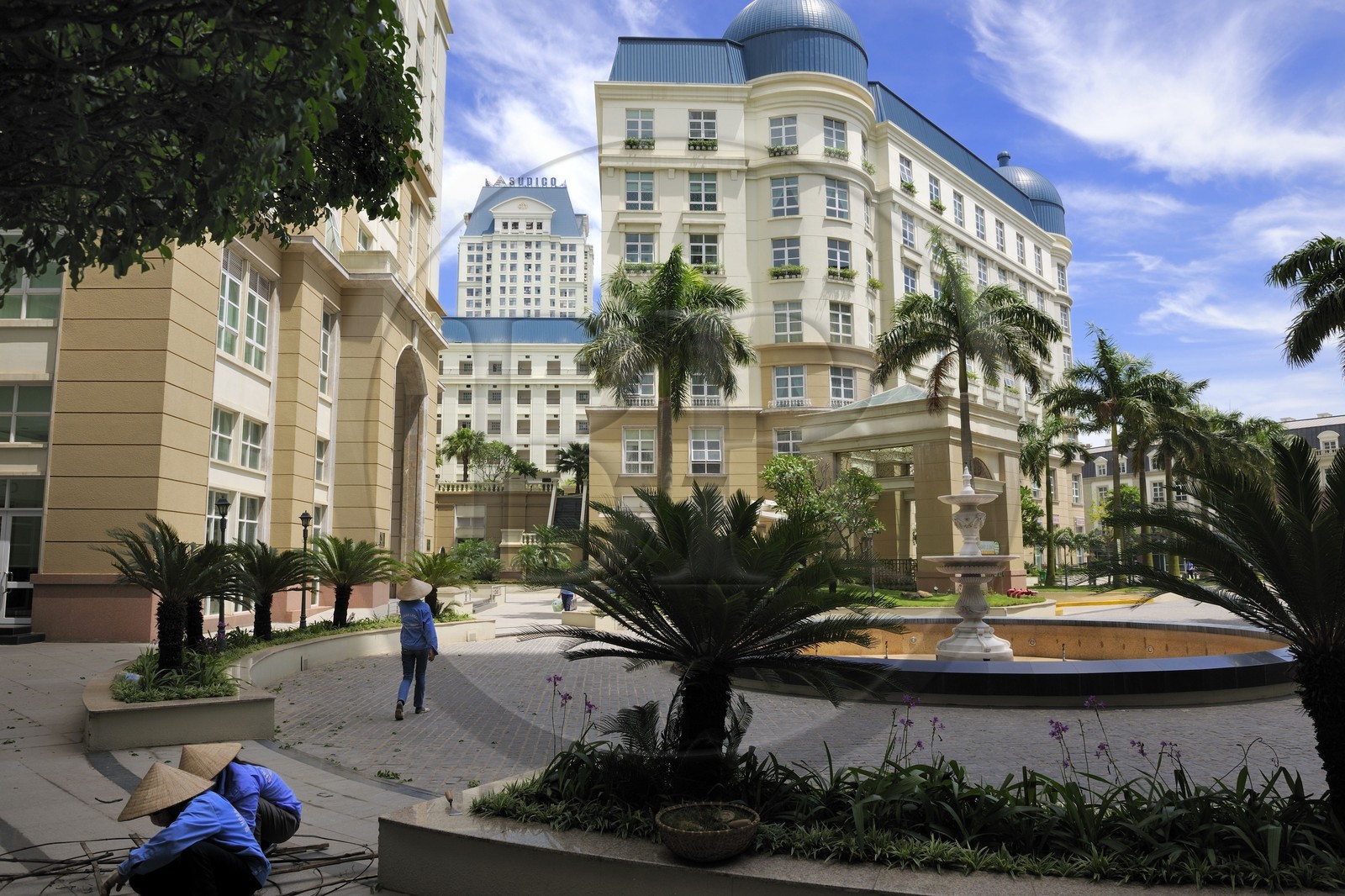 Vietnam, Hanoï, quartier de Cau Giay, nouveaux immeubles de luxe The Manor