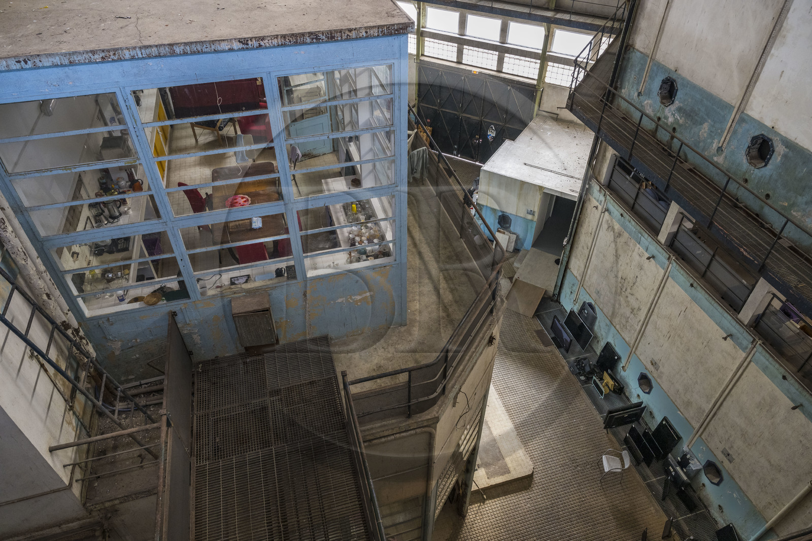 France, Hérault (34), Sète, ateliers d'artistes dans les anciens chais Saint-Raphaël reconvertis en friche artistique