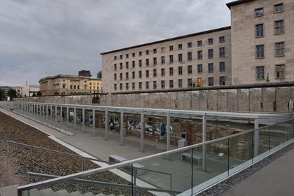 Allemagne, Berlin, Topographie des Terrors (Topographie de la Terreur), musée situé sur la Niederkirchnerstrasse sur l'ancien siège de la Gestapo et des SS