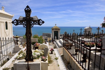 France, Hérault (34), Sète, le cimetière marin Paul Valery