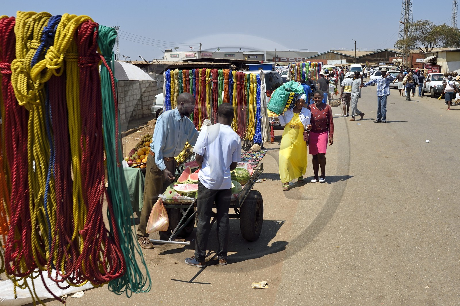 Zimbabwe, Harare, marché de Mbare