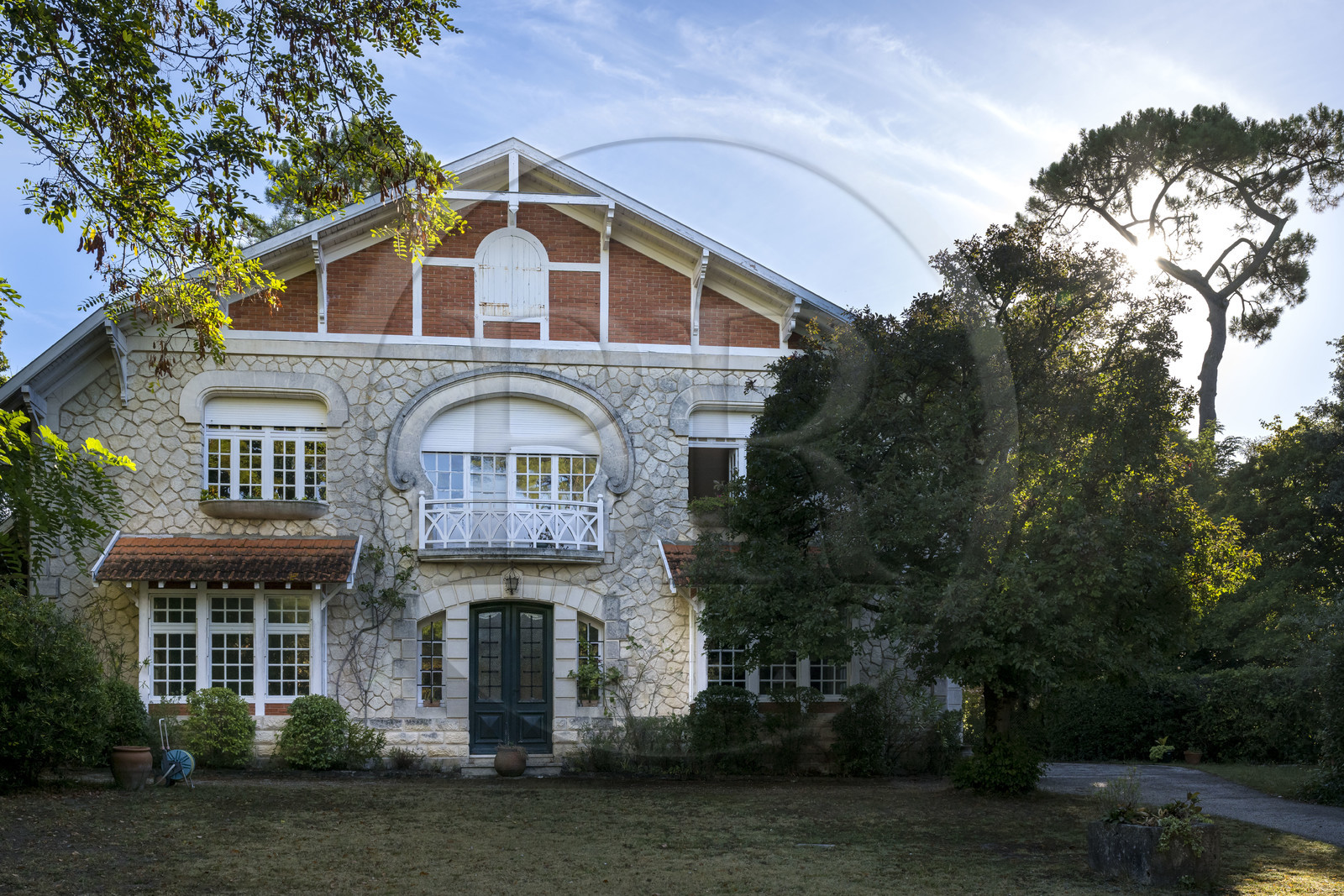 France, Charente-Maritime (17), Royan,  villa du quartier résidentiel du Parc, la Villa Charles-Benoit (1913) de l'architecte Georges Vaucheret