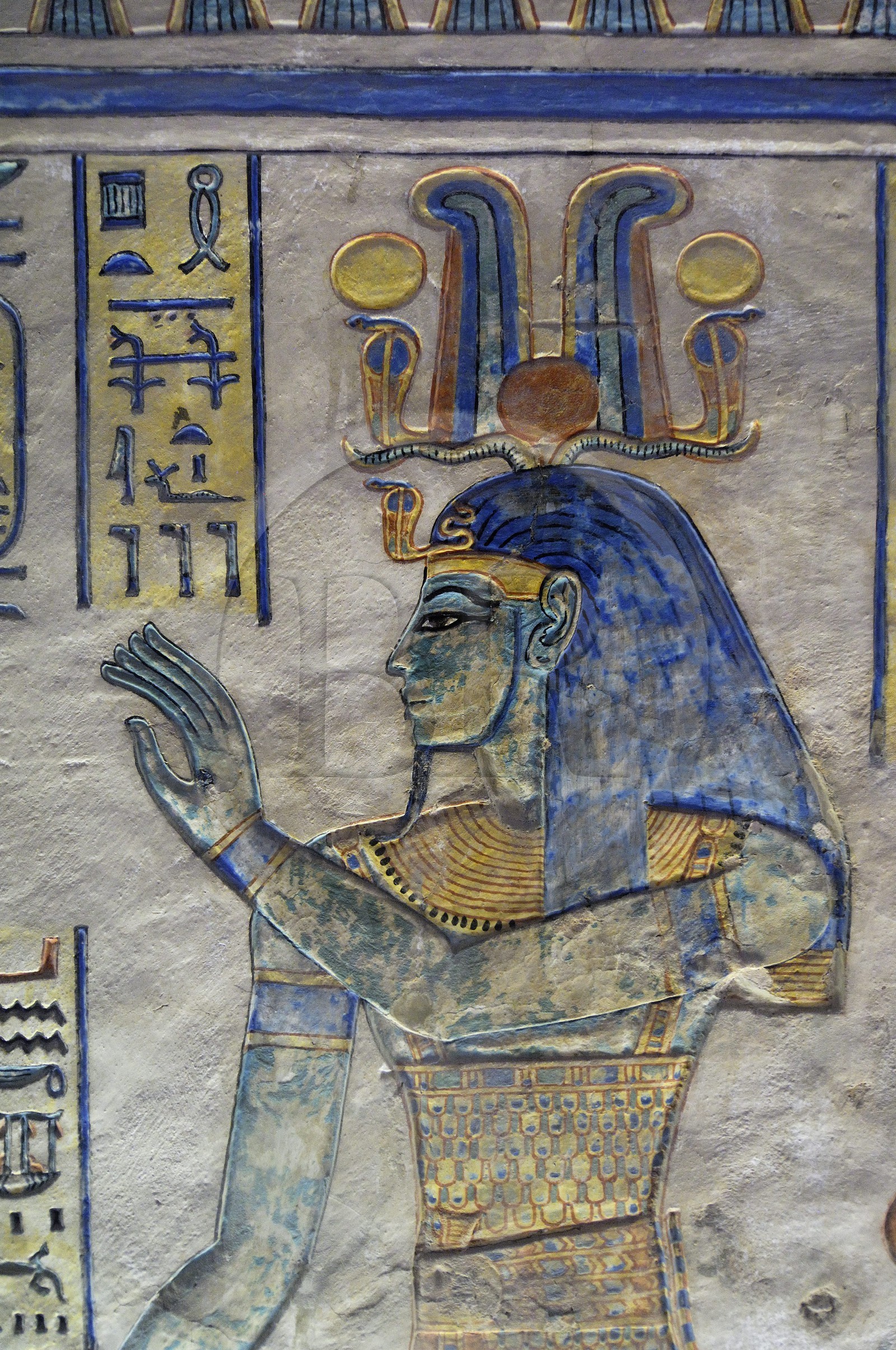 Egypte, Haute Egypte, vallée du Nil, environs de Louxor, nécropole thébaine classée Patrimoine Mondial de l'UNESCO, Thèbes Ouest, vallée des Reines (Wadi el-Malikat), la tombe d'Amon Her-Khopeschef