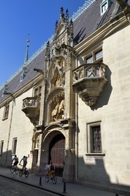 France, Meurthe-et-Moselle (54), Nancy, le Palais Ducal (Palais des Ducs de Lorraine) abrite le Musée historique lorrain, statue équestre du duc Antoine