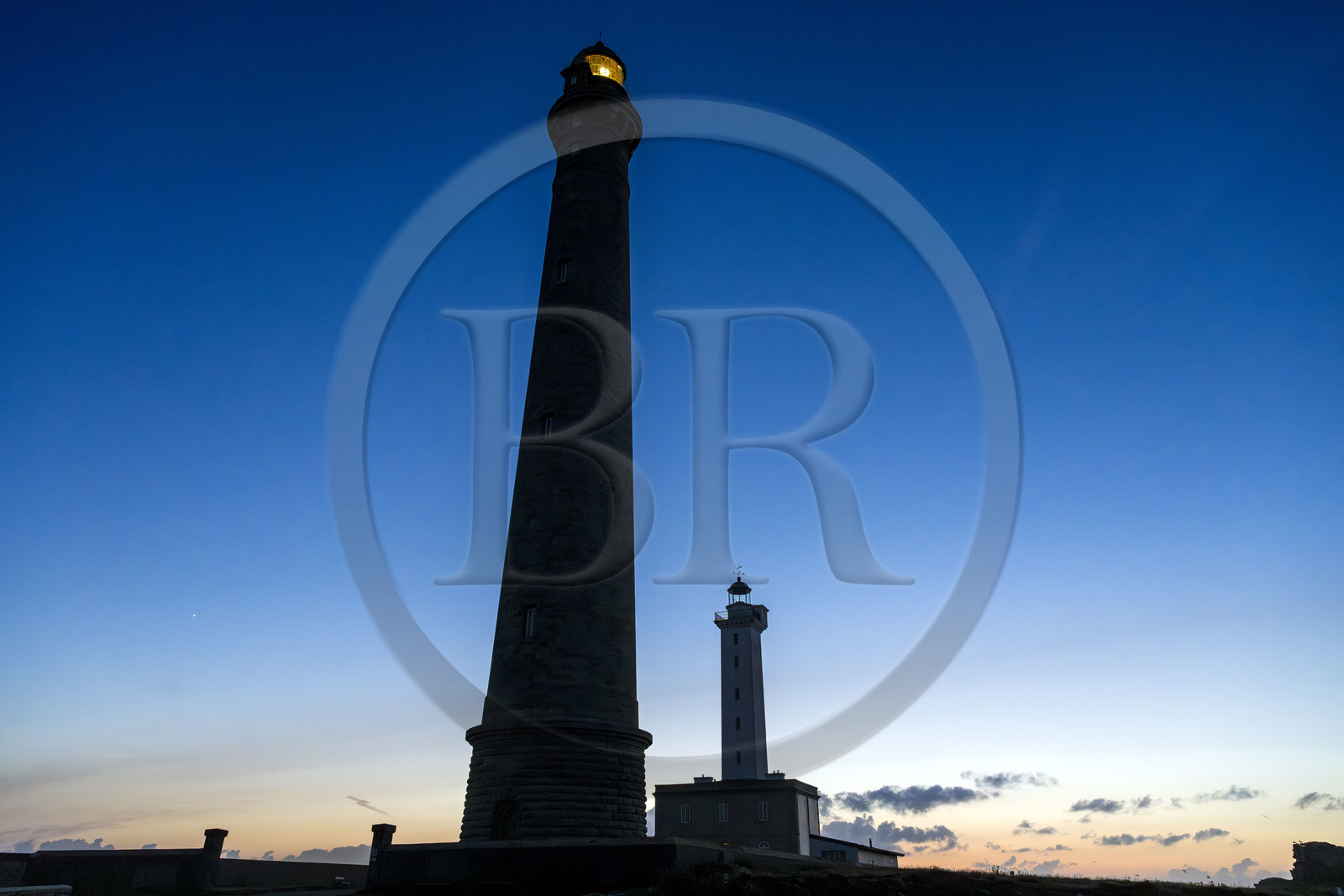 France, Finistère (29), Pays des Abers, Ile Vierge dans l'archipel de Lilia, le phare de l'Ile Vierge, le plus haut phare d'Europe avec 82,5 mètres