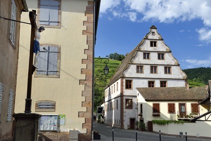 France, Bas-Rhin (67), Route des vins d'Alsace, Andlau, ancien Hotel d’Andlau Renaissance dit La Seigneurie (1582)