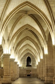 France, Paris (75), Ile de la Cité, la Conciergerie dans le Palais de Justice, la salle des Gens d'armes (1302)