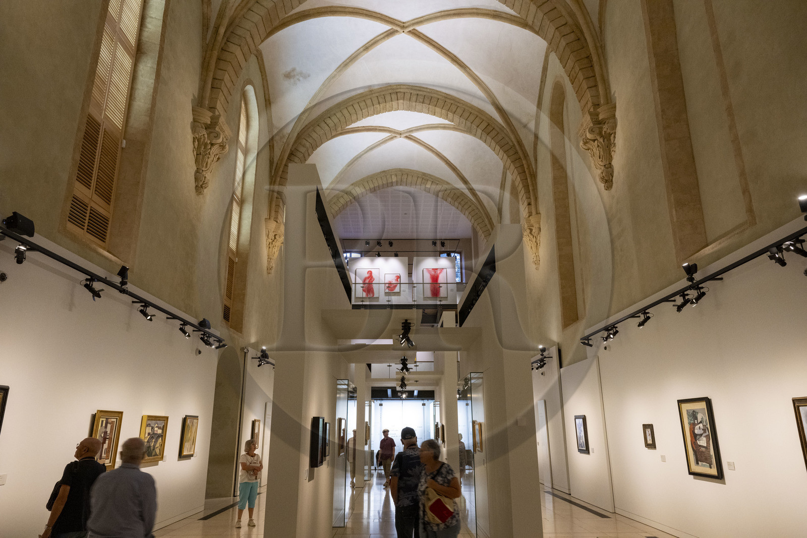 France, Bouches-du-Rhône (13), Aix en Provence, chapelle des Pénitents Blancs des Carmes annexe du musée Granet