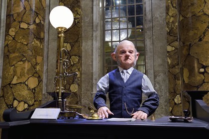 United Kingdom, Hertfordshire, Leavesden, Leavesden Film Studios, Harry Potter Studio Tour London, the scene of the eight Harry Potter movies' making of, Gringotts Wizarding Bank guarded by the Goblins