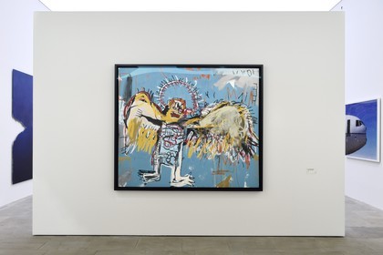 France, Var (83), Iles d'Hyères, parc national de Port Cros, Ile de Porquerolles, la Fondation Carmignac, Sans Titre (Fallen Angel) (1981) de Jean-Michel Basquiat