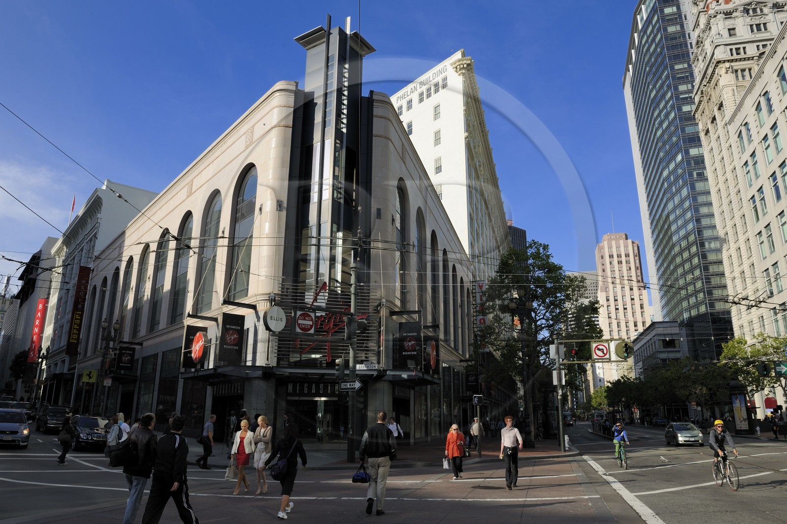 Etats-Unis, Californie, San Francisco, le Virgin Megastore de Market street dans le quartier de Union square