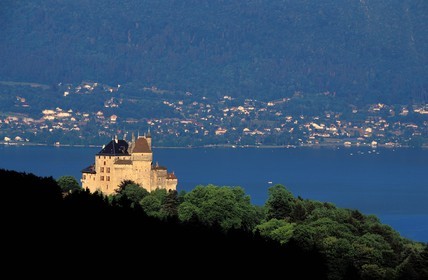 France, Haute Savoie, Annecy lake, Menthon Saint Bernard, Menthon castle
