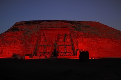Egypte, Haute Egypte, Nubie, Abou Simbel, site classé Patrimoine Mondial de l'UNESCO, temple de Ramsès II