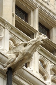 France, Loir et Cher (41), Blois, hôtel d'Alluye rue Saint-Honoré, façade gothico-Renaissance