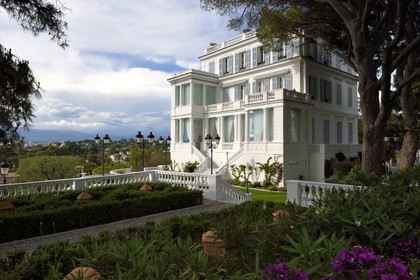 France, Alpes-Maritimes, Antibes, Cap d'Antibes, villa Les Chenes Verts where Jules Verne stayed, overlooking the Golfe Juan