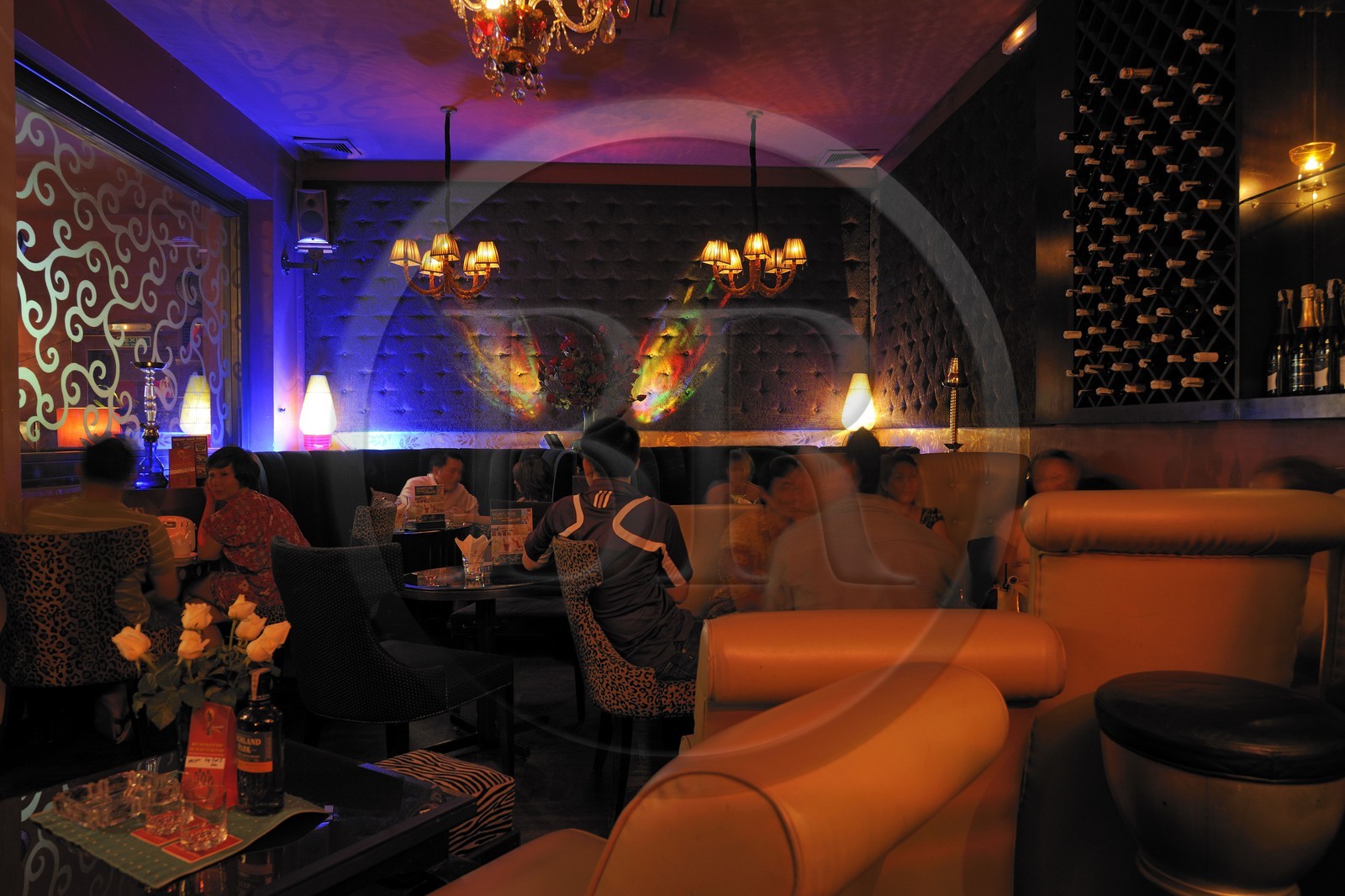 Vietnam, Hanoi,  Hoan Kiem lake district, the trendy bar I-Box