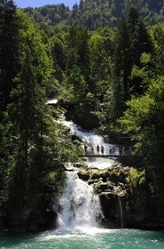 Switzerland, Canton of Bern, Bernese Oberland, Interlaken, Lake Brienz (Brienzer See), Giessbach waterfall (Giessbachfälle)