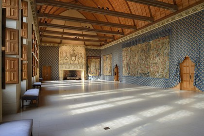 France, Marne, Reims, Palais du Tau, listed as World Heritage by UNESCO, feasting hall