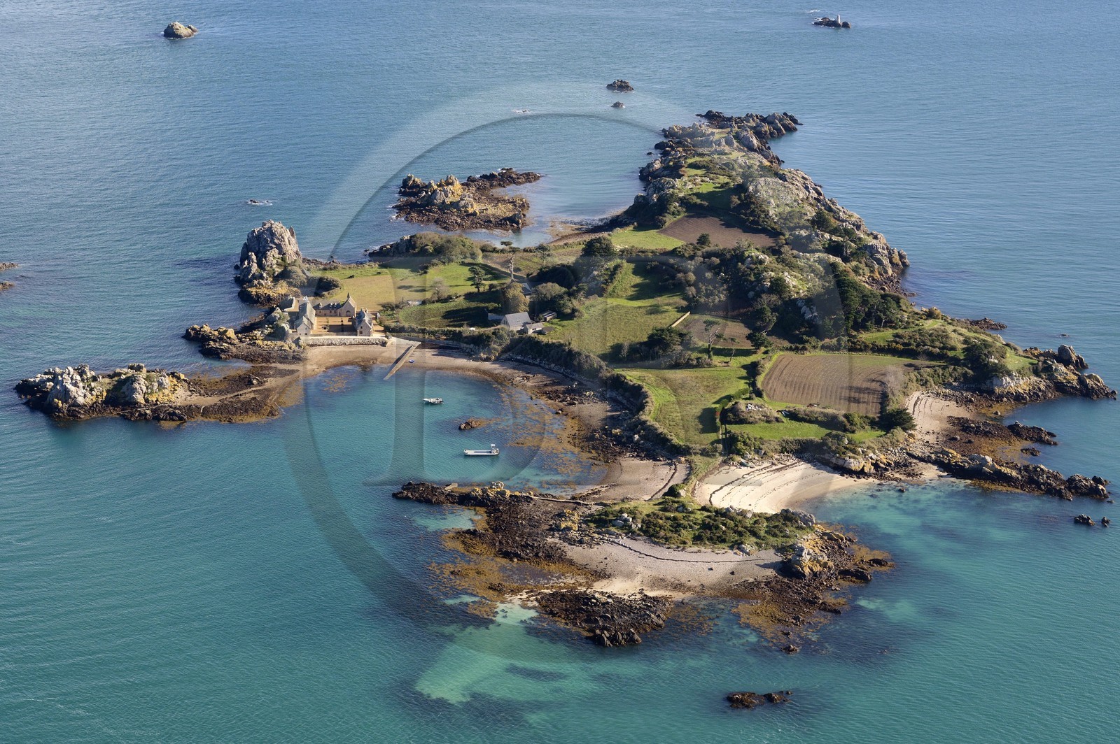 France, Côtes-d'Armor (22), Paimpol, Ile de Saint-Riom (ile de Saint-Rion)