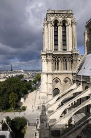 France, Paris, ile de la Cite, Notre-Dame Cathedral