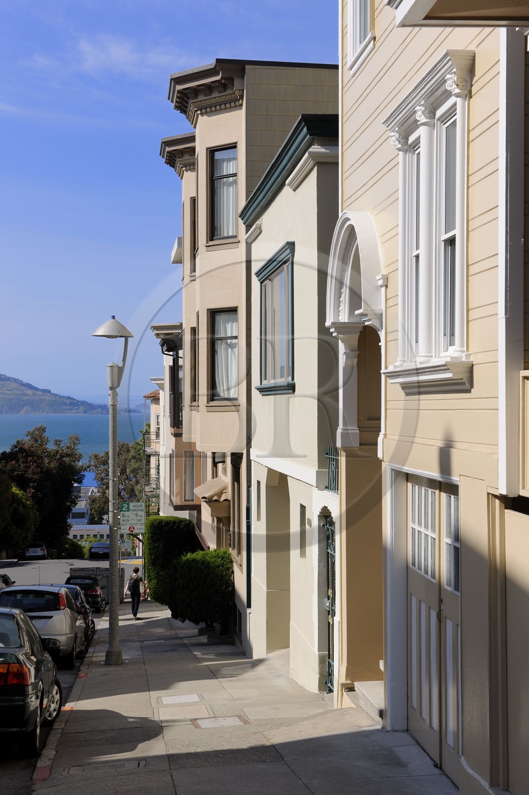 Etats-Unis, Californie, San Francisco, maisons en bois dans Grant avenue dans le quartier de North Beach