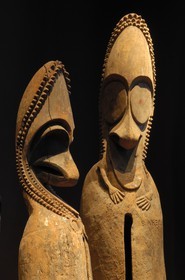 France, Paris (75), le musée des Arts Premiers, musée du quai Branly, tambour à fente