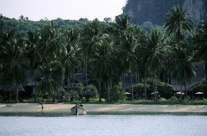 Thailand, Ko Pee Pee, Pee Pee Don island, Loh Ba Koa Bay, luxury resort Pee Pee island village