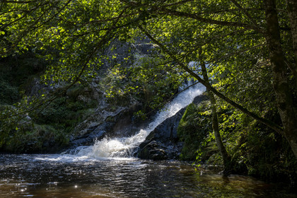 France, Nièvre (58), Parc naturel régional du Morvan, Gouloux, le Saut de Gouloux et la rivière du Caillot