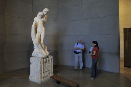 Italy, Lombardy, Milan, Castello Sforzesco (Sforza Castle), Museum of Ancient Art, the Pieta Rondanini by Michelangelo, his last unfinished work