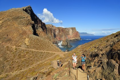 Portugal, Madeira Island, hike in the Ponta de Sao Lourenço nature reserve in the far east of the island